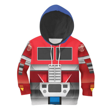 Gearhomie Robot Optimus Prime Kid Costume Cosplay Hoodie Sweatshirt T-Shirt - Gearhomie.com