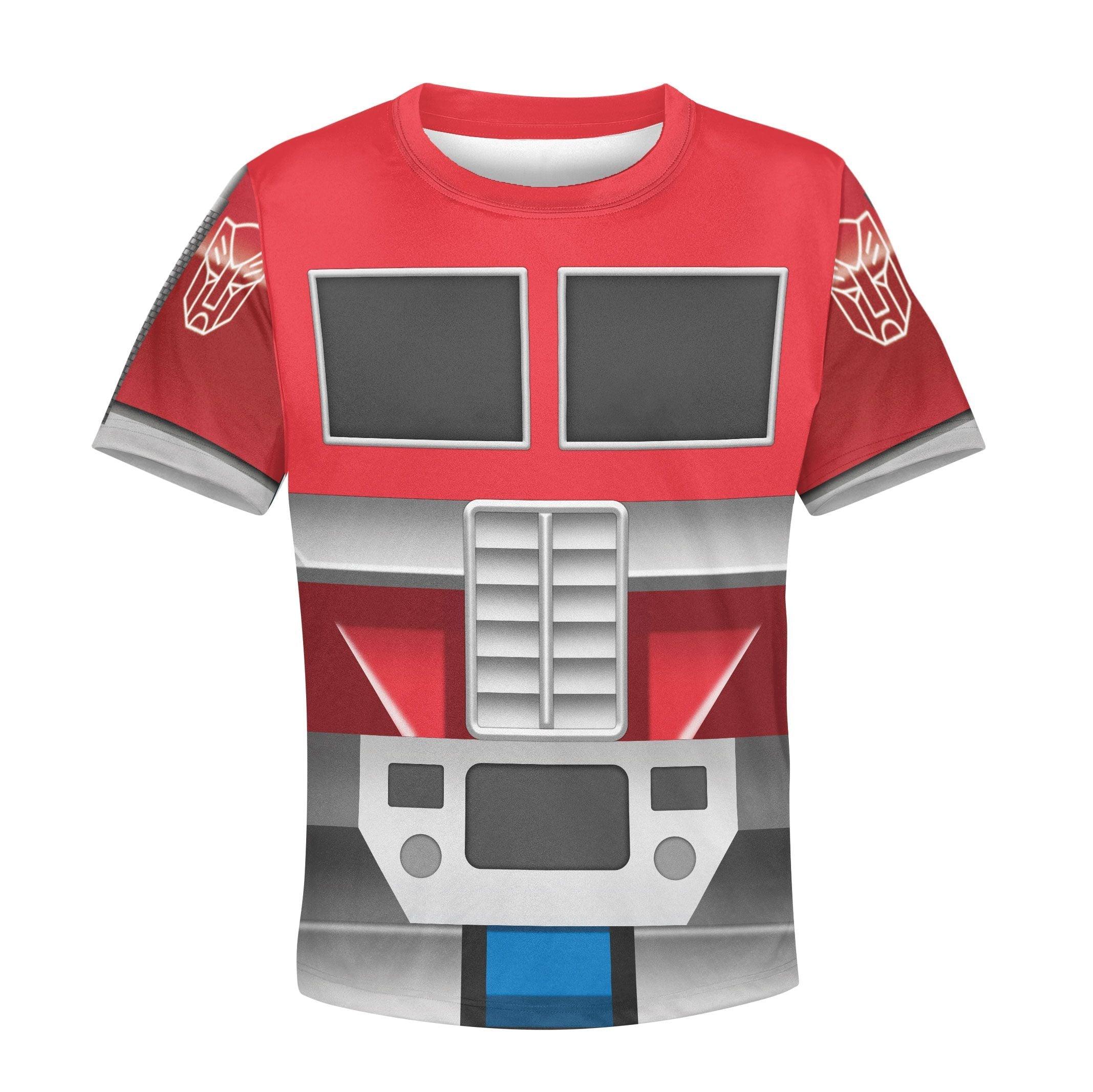 Gearhomie Robot Optimus Prime Kid Costume Cosplay Hoodie Sweatshirt T-Shirt - Gearhomie.com