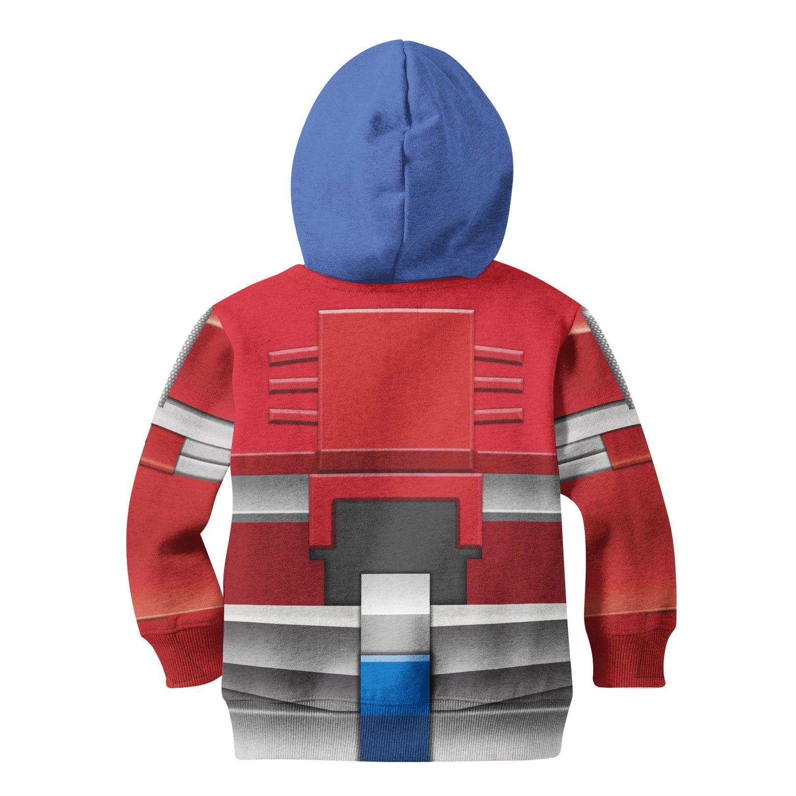 Gearhomie Robot Optimus Prime Kid Costume Cosplay Hoodie Sweatshirt T-Shirt - Gearhomie.com