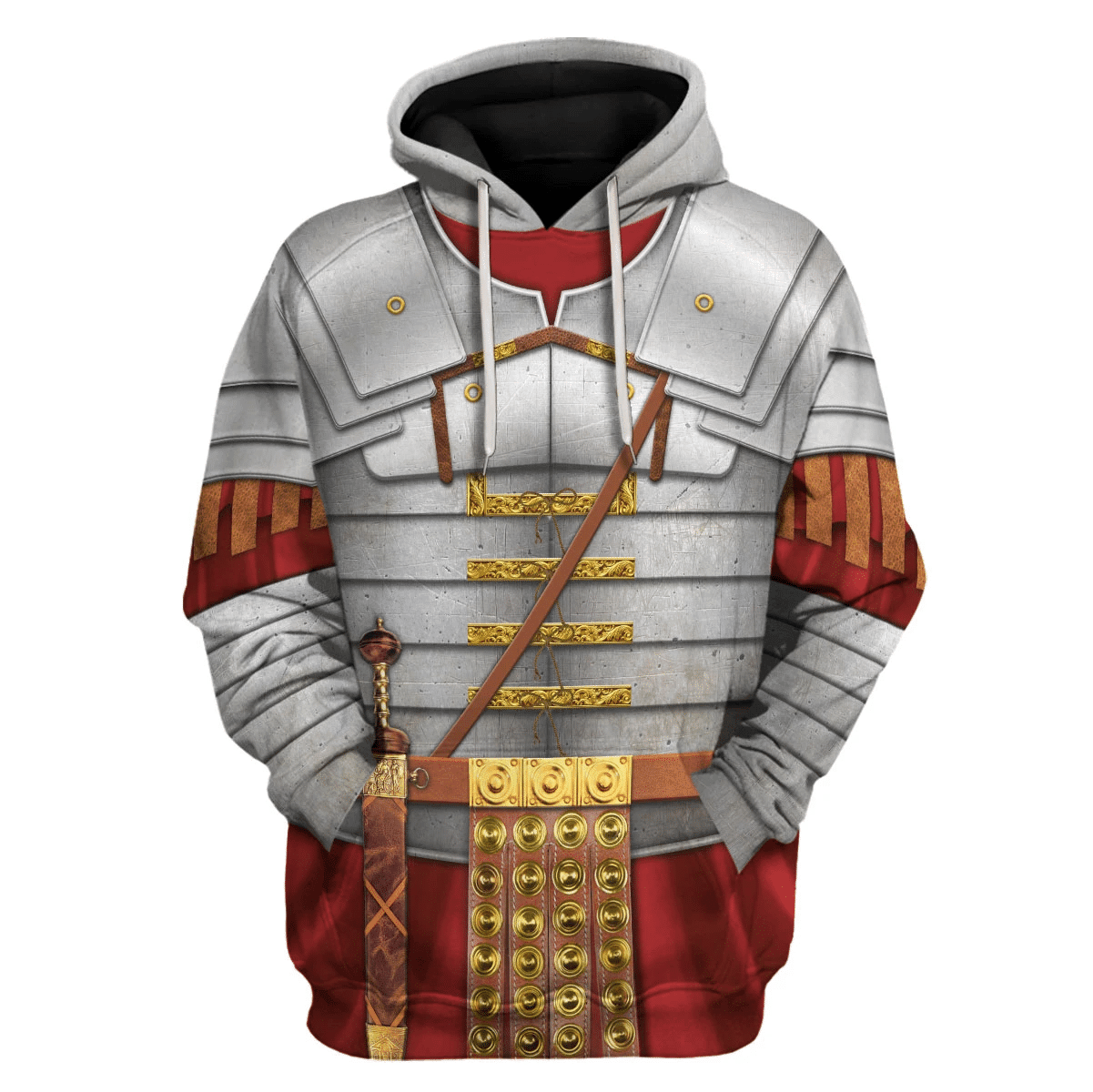 Roman Empire Soldier Costume Hoodie Sweatshirt T-Shirt Tracksuit
