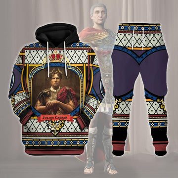 Gearhomie Roman General Gaius Julius Caesar Costume Hoodie Sweatshirt T-Shirt Tracksuit - Gearhomie.com