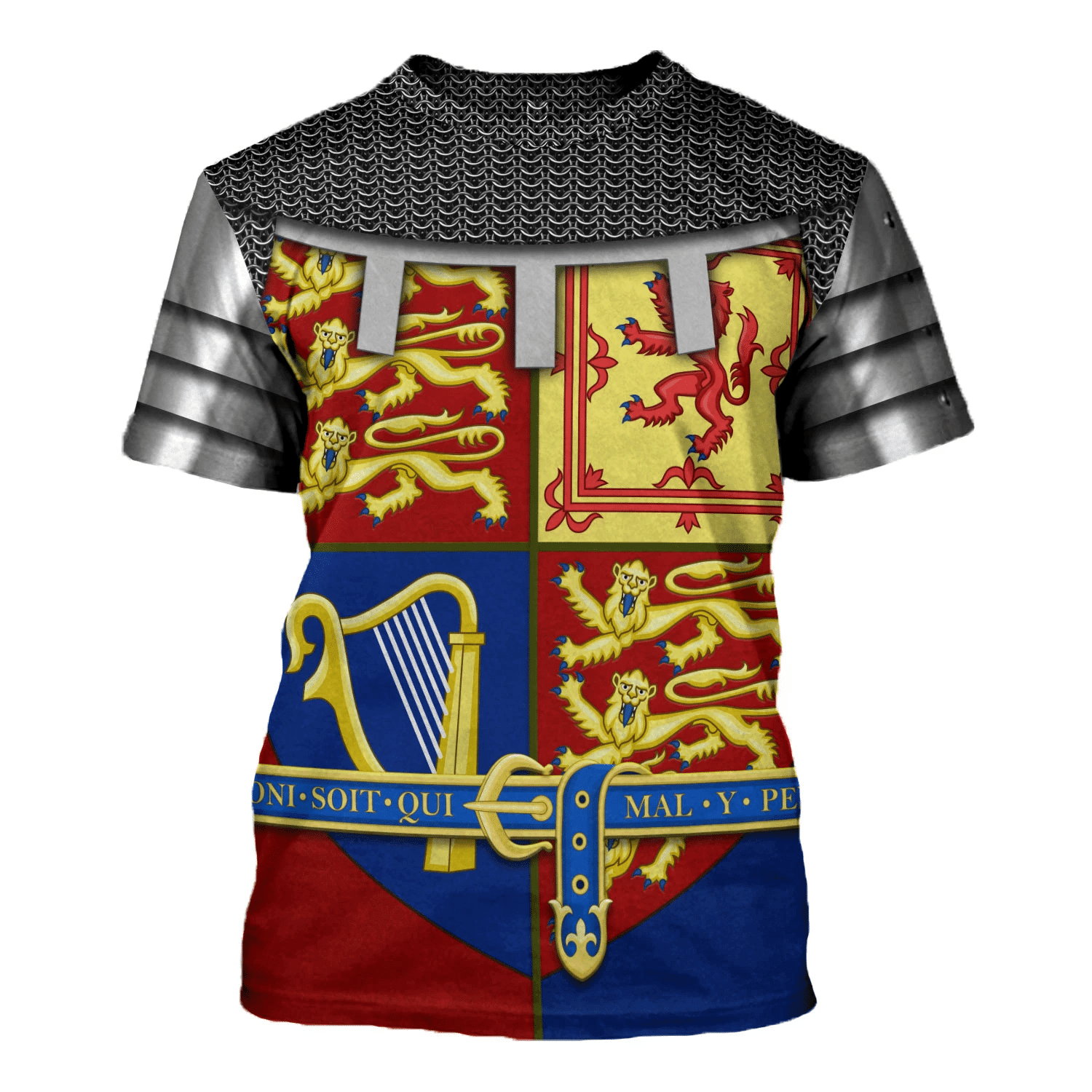 Gearhomie Royal Coat of Arms of the United Kingdom (Queen Elizabeth II) Costume Hoodie Sweatshirt T-Shirt Tracksuit - Gearhomie.com