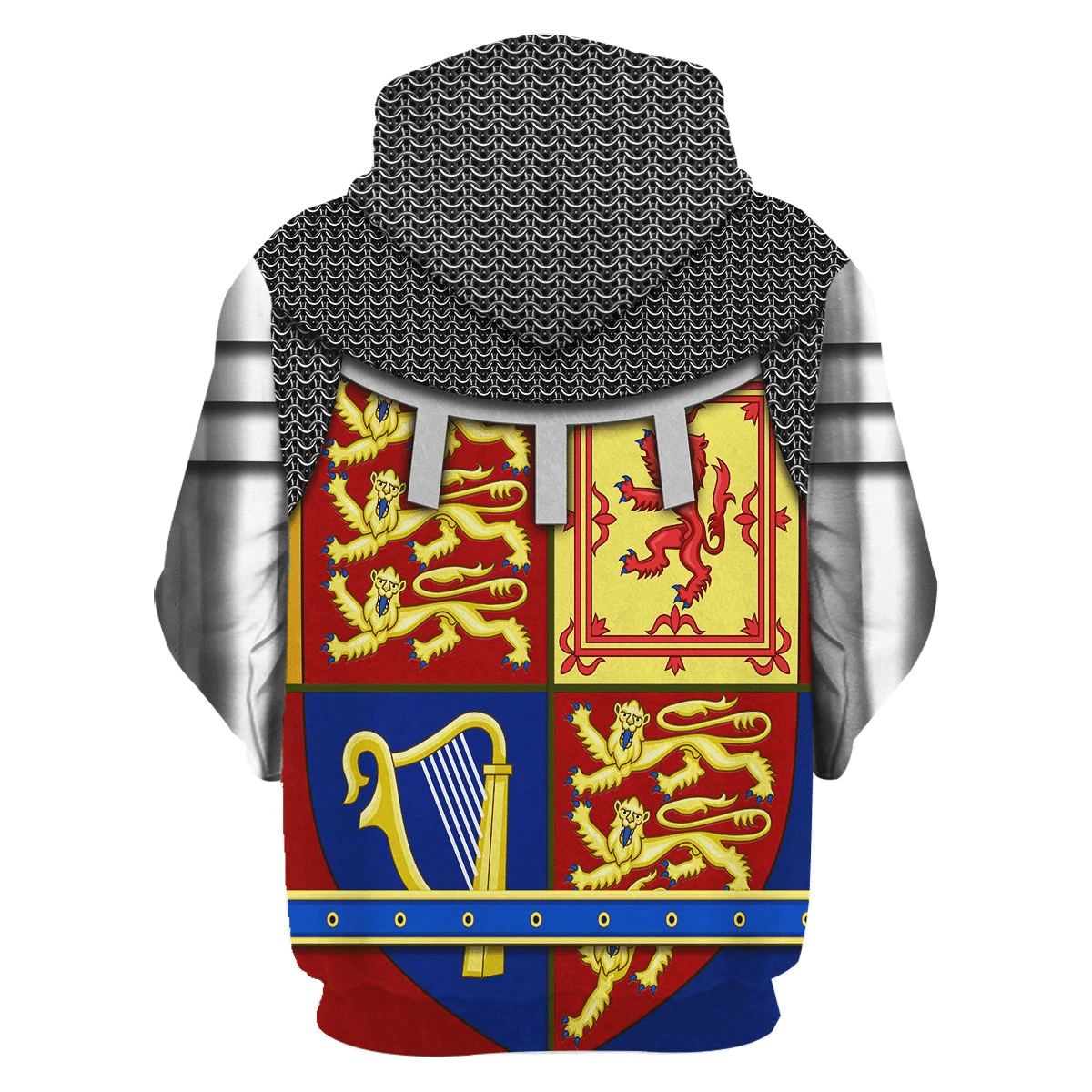 Gearhomie Royal Coat of Arms of the United Kingdom (Queen Elizabeth II) Costume Hoodie Sweatshirt T-Shirt Tracksuit - Gearhomie.com