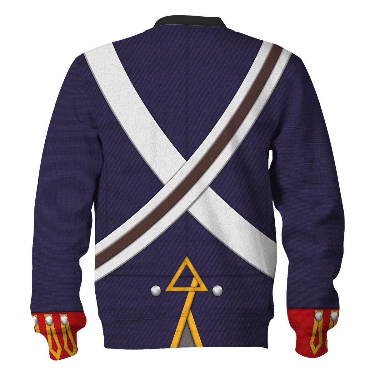 Gearhomie Royal Foot Artillery – Gunner (1806-1815) Uniform All Over Print Hoodie Sweatshirt T-Shirt Tracksuit - Gearhomie.com