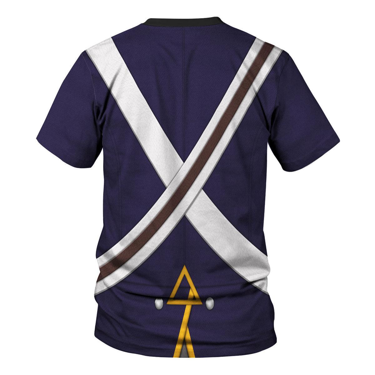 Gearhomie Royal Foot Artillery – Gunner (1806-1815) Uniform All Over Print Hoodie Sweatshirt T-Shirt Tracksuit - Gearhomie.com