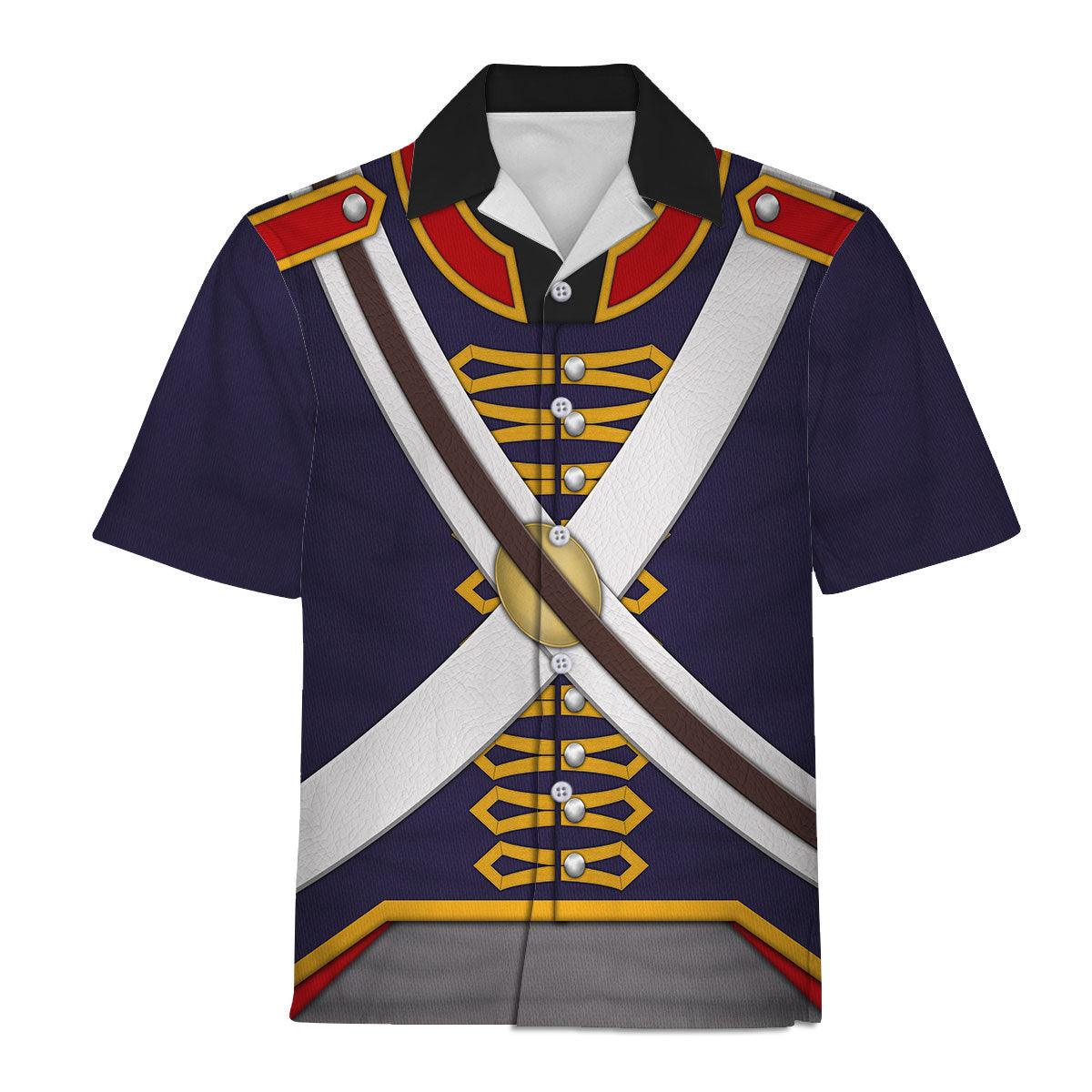 Gearhomie Royal Foot Artillery – Gunner (1806-1815) Uniform All Over Print Hoodie Sweatshirt T-Shirt Tracksuit - Gearhomie.com