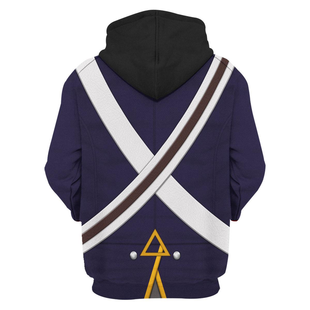 CustomsPig Royal Foot Artillery Ÿ?? Gunner (1806-1815) Uniform All Over Print Hoodie Sweatshirt T-Shirt Tracksuit - CustomsPig.com