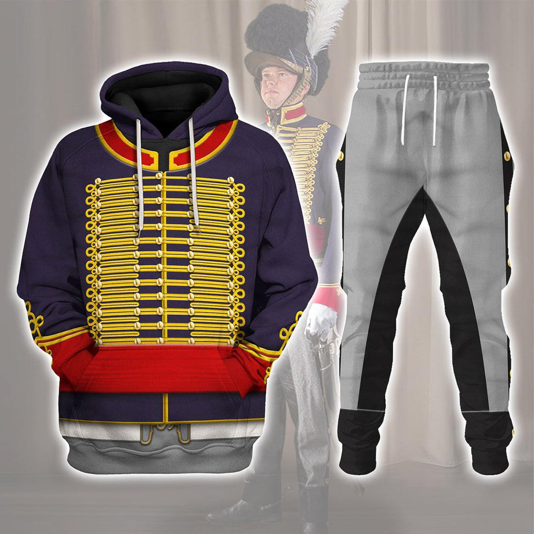 Gearhomie Royal Horse Artillery Uniform All Over Print Hoodie Sweatshirt T-Shirt Tracksuit - Gearhomie.com