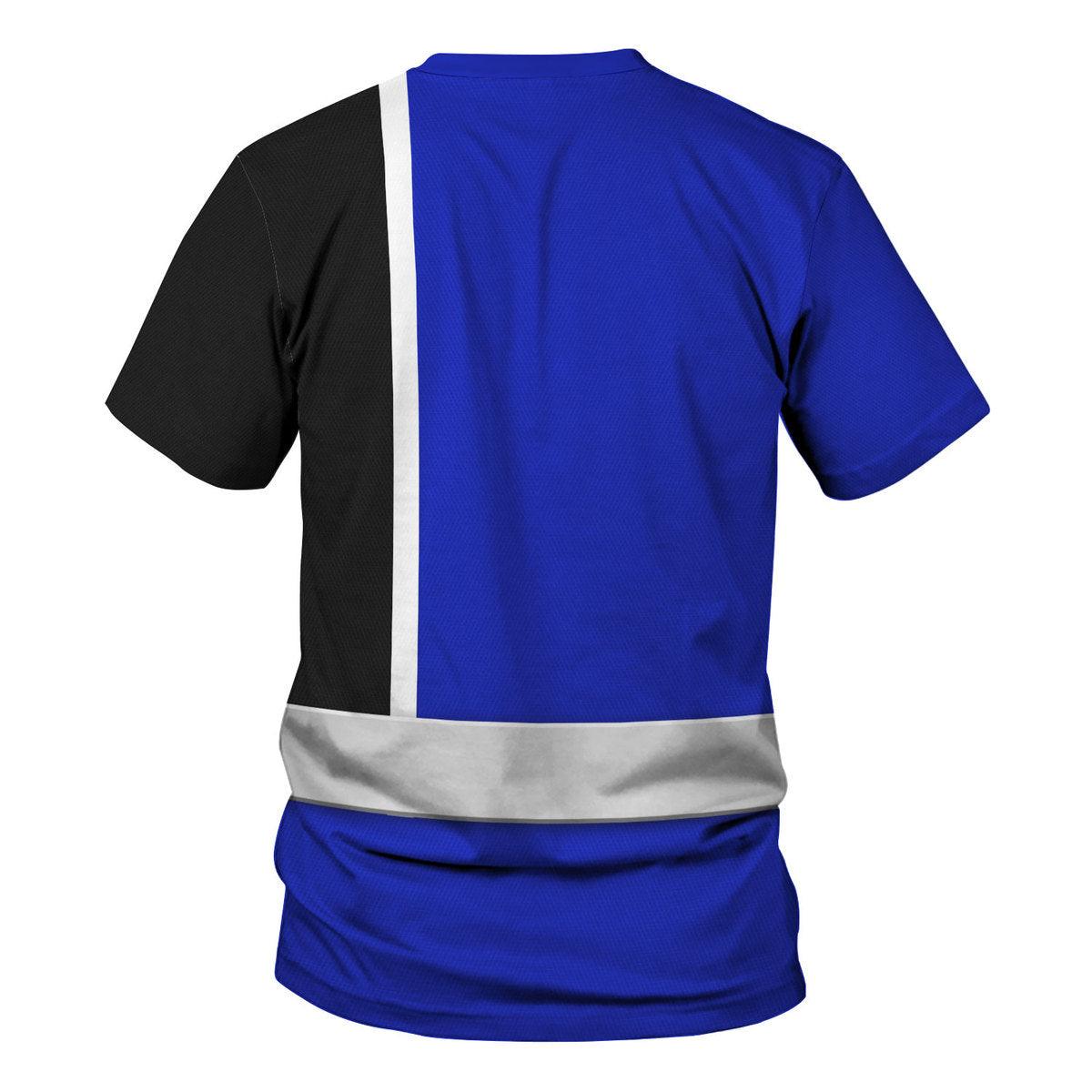 Gearhomie S.P.D Blue Ranger Hoodies Sweatshirt T-shirt Sweatpants Hawaiian Tracksuit - Gearhomie.com