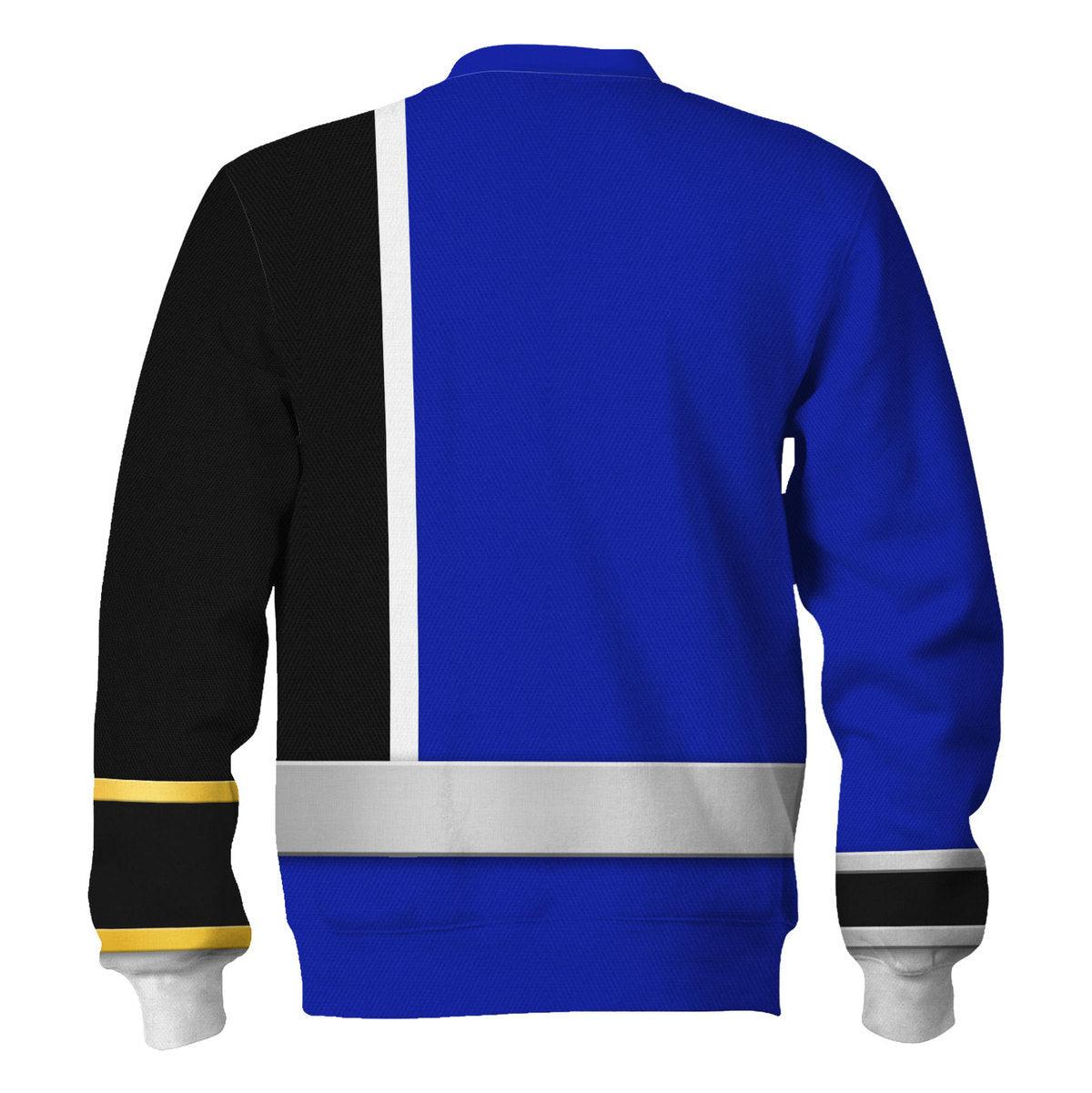 Gearhomie S.P.D Blue Ranger Hoodies Sweatshirt T-shirt Sweatpants Hawaiian Tracksuit - Gearhomie.com