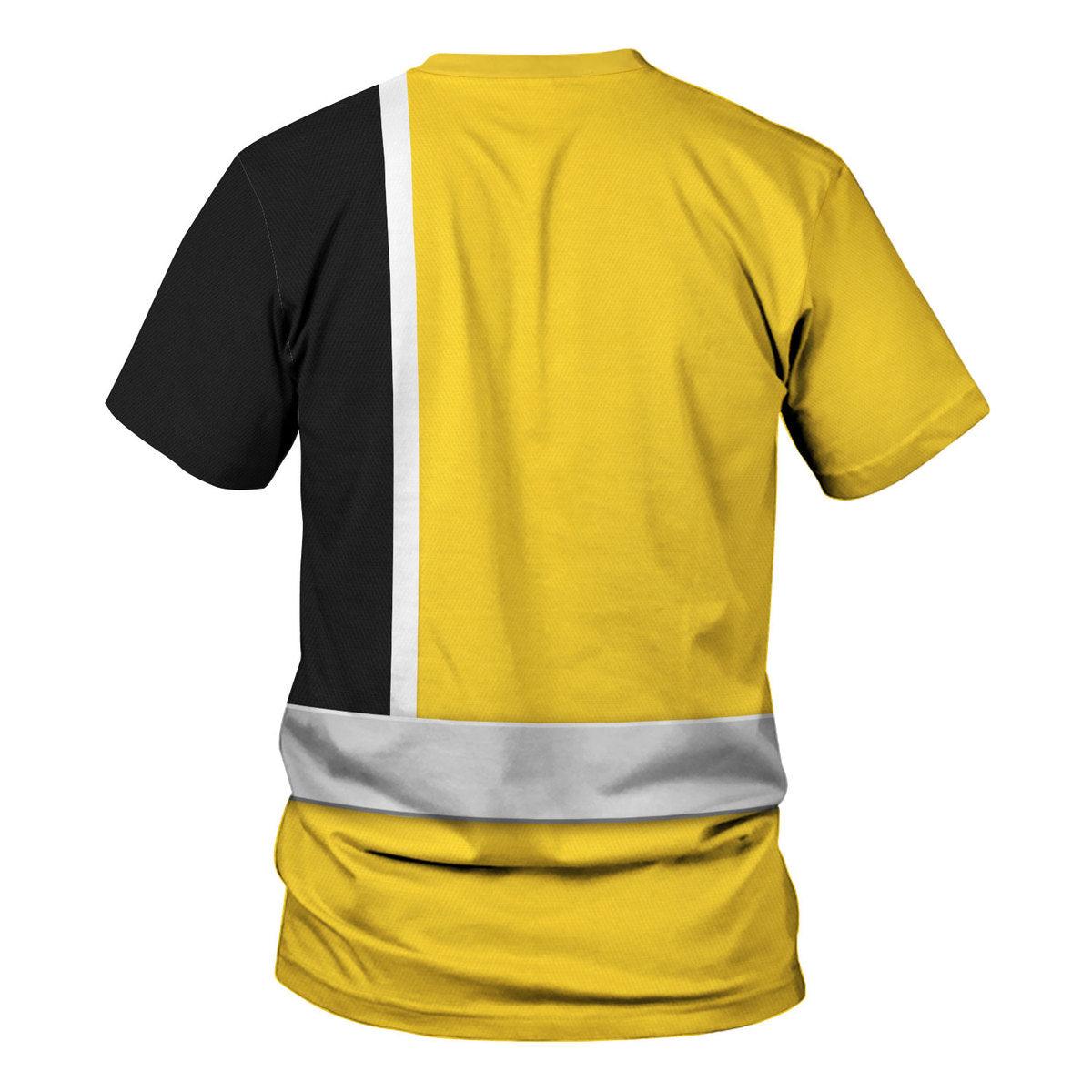 Gearhomie S.P.D Yellow Ranger Hoodies Sweatshirt T-shirt Sweatpants Hawaiian Tracksuit - Gearhomie.com