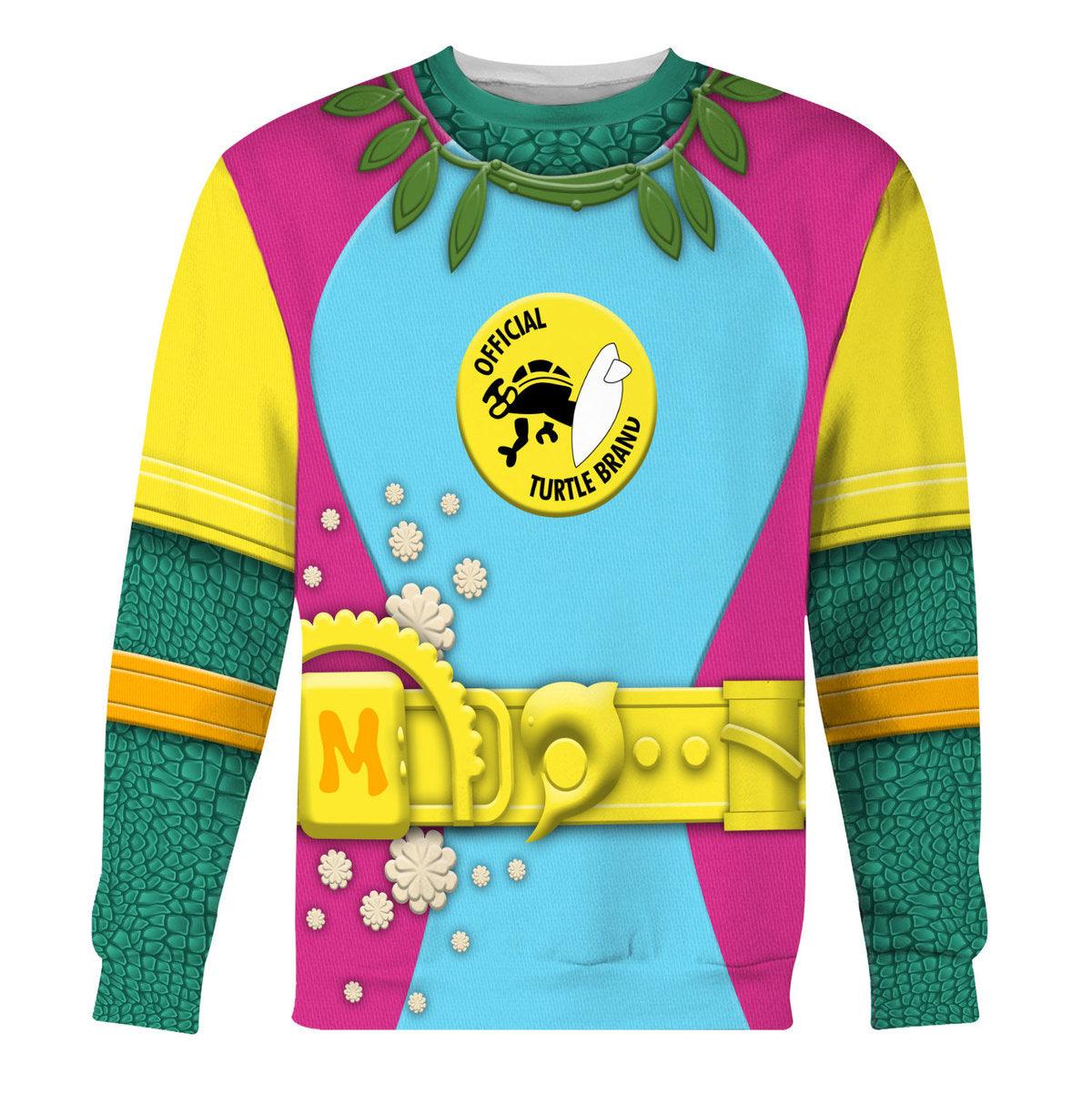 Gearhomie Sewer Surfer Mike TMNT Costume Hoodie Sweatshirt T-Shirt Sweatpants - Gearhomie.com