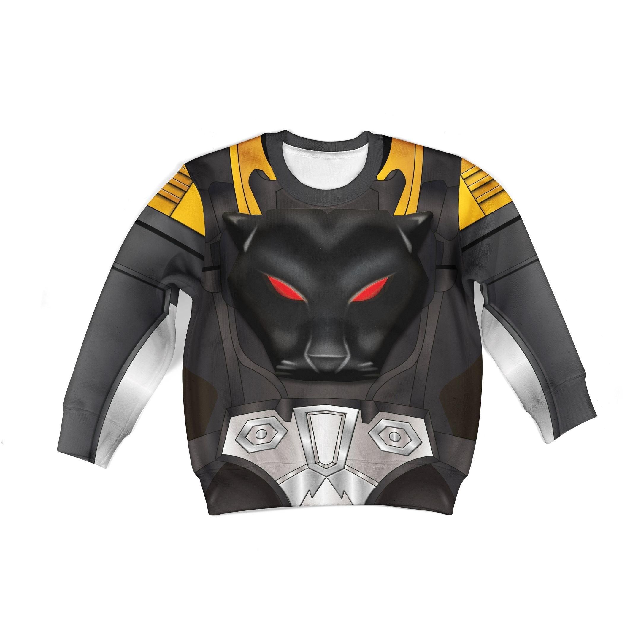 Gearhomie Shadow Panther Kid Costume Cosplay Hoodie Sweatshirt T-Shirt - Gearhomie.com