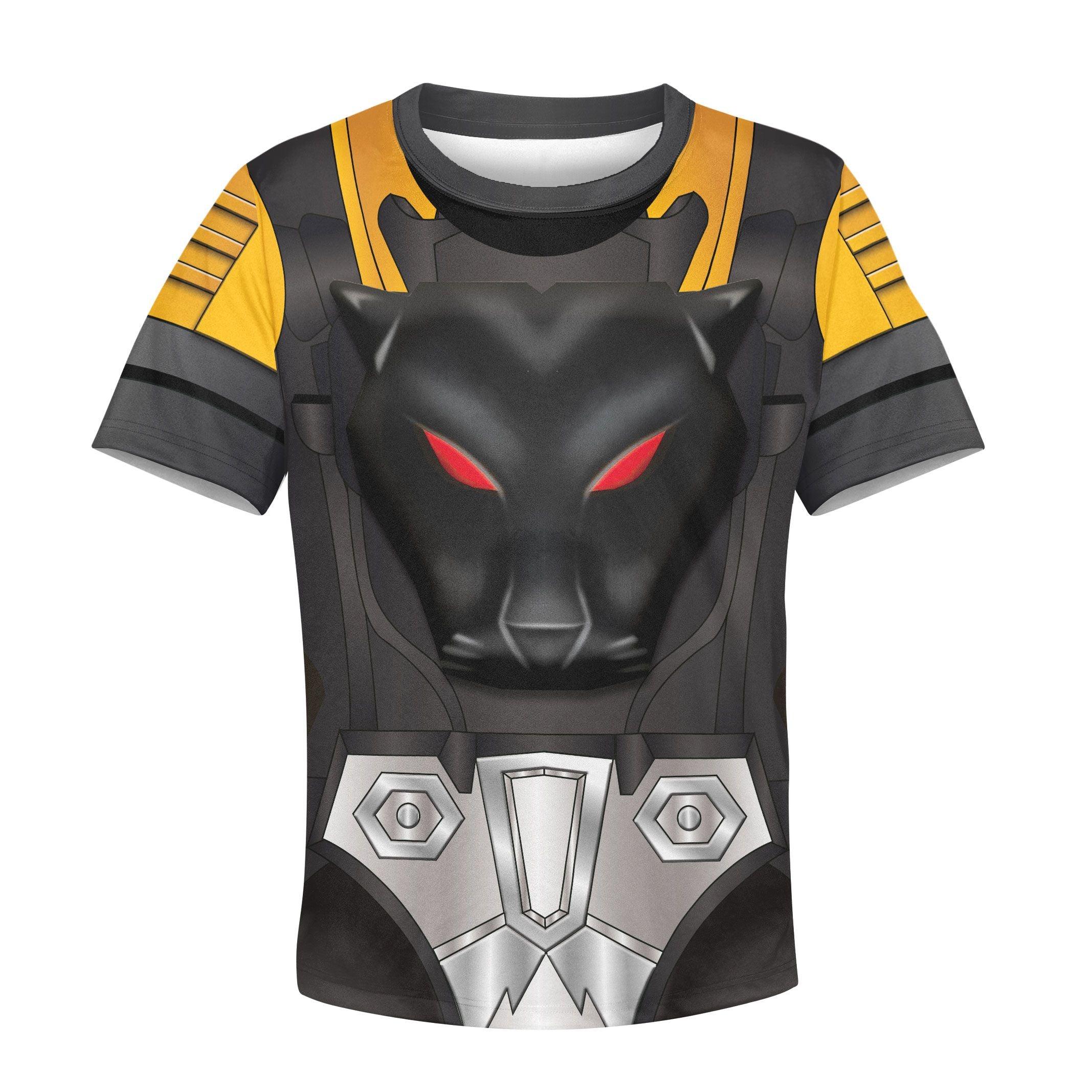  CustomsPig Shadow Panther Kid Costume Cosplay Hoodie Sweatshirt T-Shirt -  CustomsPig.com