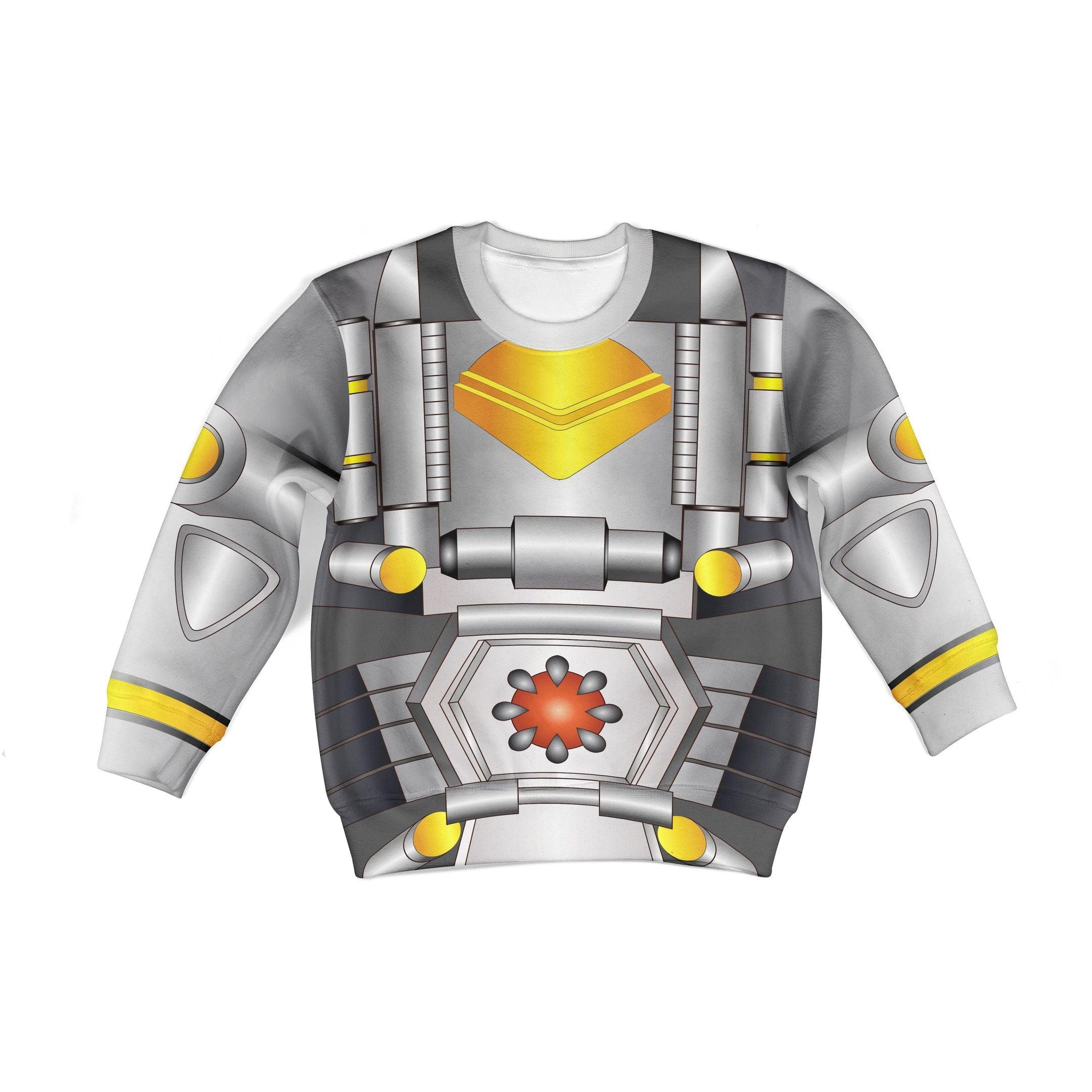 Gearhomie Silverbolt Beast Wars Kid Costume Cosplay Hoodie Sweatshirt T-Shirt - Gearhomie.com