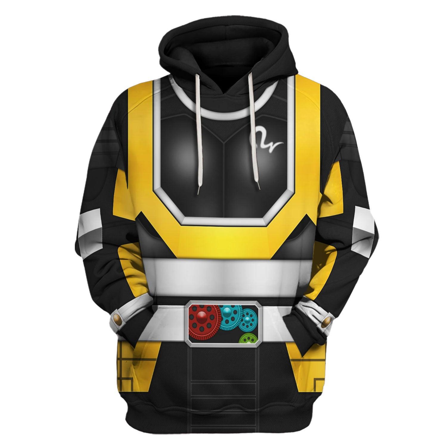 Gearhomie Simulation Super Gold Kamen Rider Black RX Cosplay Costumes Hoodies Sweatshirt T-shirt Tracksuit - Gearhomie.com