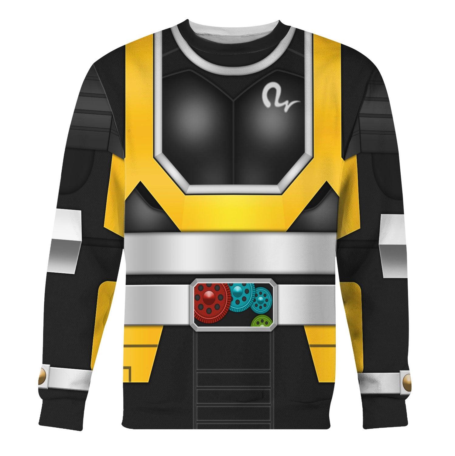 Gearhomie Simulation Super Gold Kamen Rider Black RX Cosplay Costumes Hoodies Sweatshirt T-shirt Tracksuit - Gearhomie.com