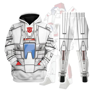 Gearhomie Skyfire Jetfire G1 Transfomers Robot Costume Hoodie Sweatshirt T-Shirt Tracksuit - Gearhomie.com