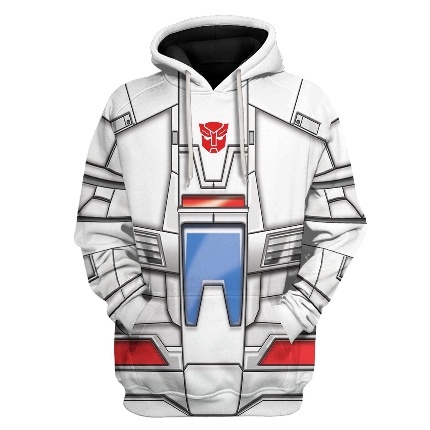 Gearhomie Skyfire Jetfire G1 Transfomers Robot Costume Hoodie Sweatshirt T-Shirt Tracksuit - Gearhomie.com