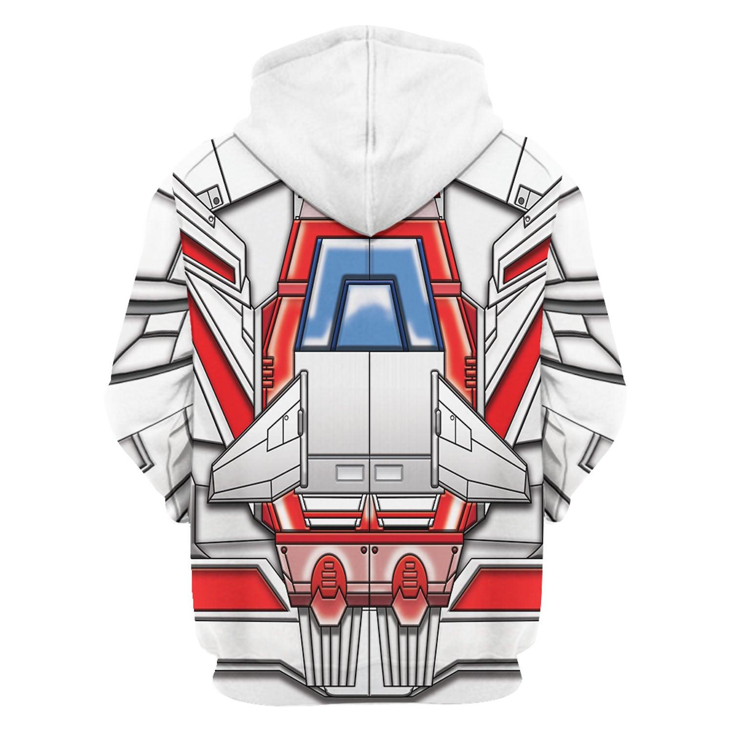 Gearhomie Skyfire Jetfire G1 Transfomers Robot Costume Hoodie Sweatshirt T-Shirt Tracksuit - Gearhomie.com