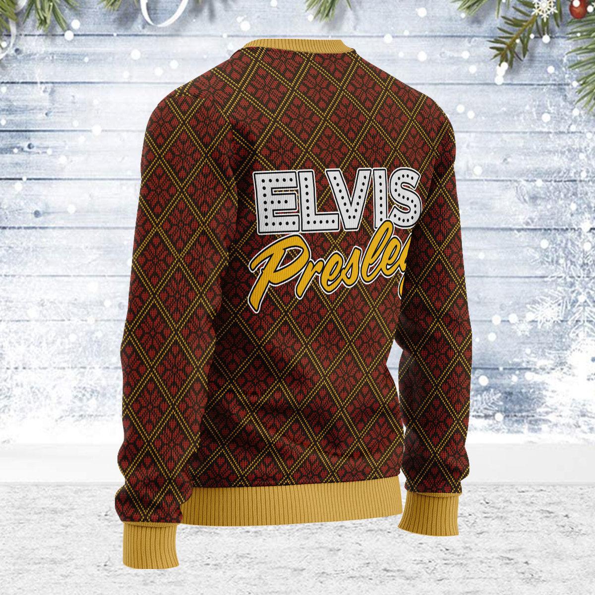 Gearhomie Some of us Grew up Listening to Elvis Christmas Ugly Sweater - Gearhomie.com