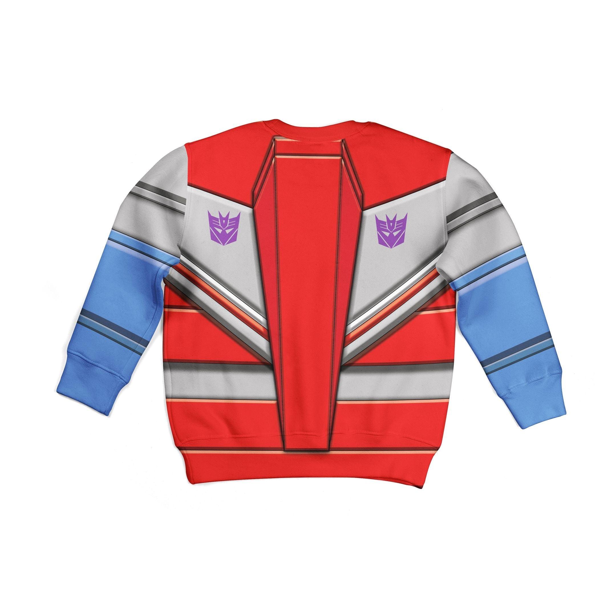 Gearhomie Starscream Transfomers Kid Costume Cosplay Hoodie Sweatshirt T-Shirt - Gearhomie.com
