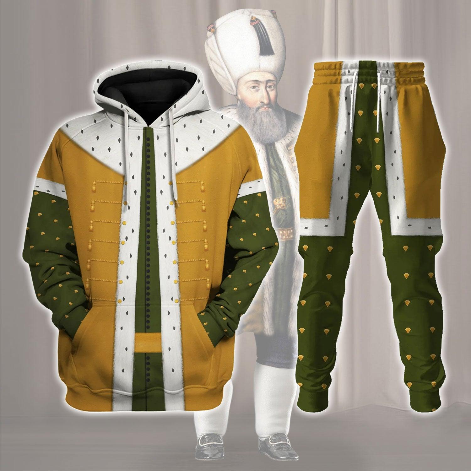 Gearhomie Suleiman the Magnificent Ottoman Empire Costume Hoodie Sweatshirt T-Shirt Tracksuit - Gearhomie.com