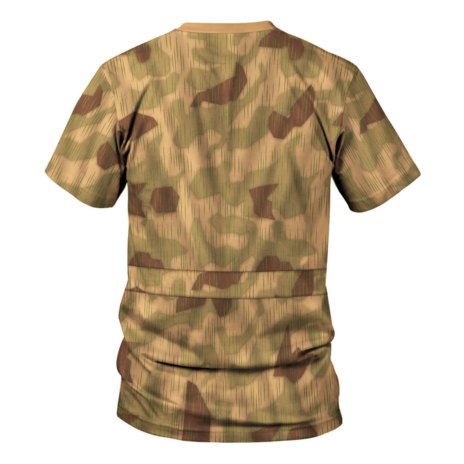 Gearhomie Sumpftarnmuster Swamp Pattern German World War II Camouflage Patterns Costume Hoodie Sweatshirt T-Shirt Tracksuit - Gearhomie.com