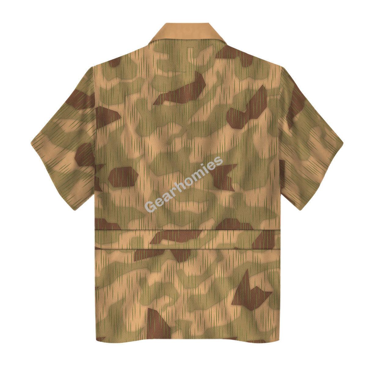 Gearhomie Sumpftarnmuster Swamp Pattern German World War II Camouflage Patterns Costume Hoodie Sweatshirt T-Shirt Tracksuit - Gearhomie.com