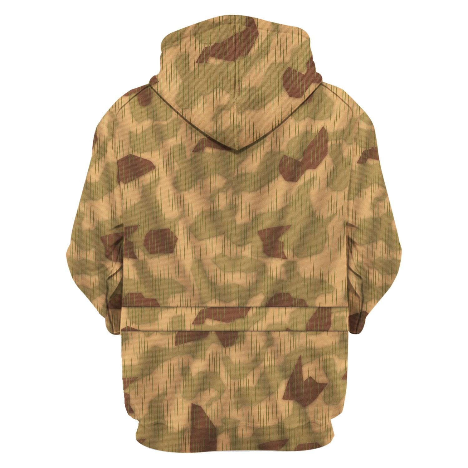 Gearhomie Sumpftarnmuster Swamp Pattern German World War II Camouflage Patterns Costume Hoodie Sweatshirt T-Shirt Tracksuit - Gearhomie.com
