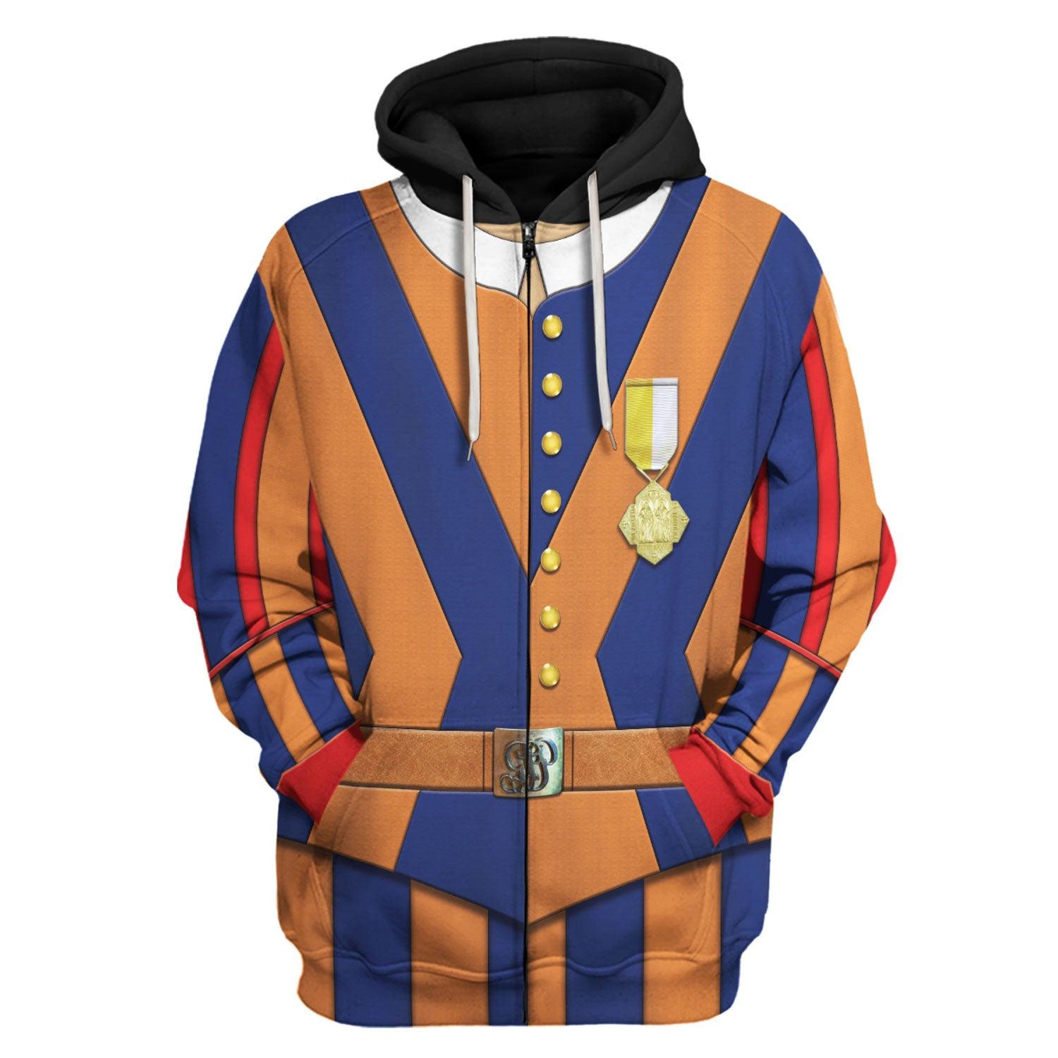 Gearhomie Swiss Guard Armed Force Costume Hoodie Sweatshirt T-Shirt Tracksuit - Gearhomie.com