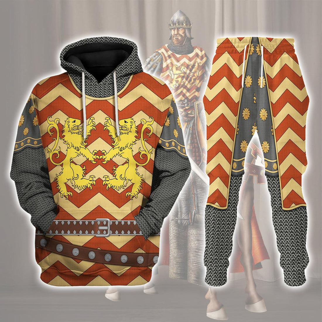 Gearhomie The Angevin King Knight Costume Hoodie Sweatshirt T-Shirt Tracksuit - Gearhomie.com