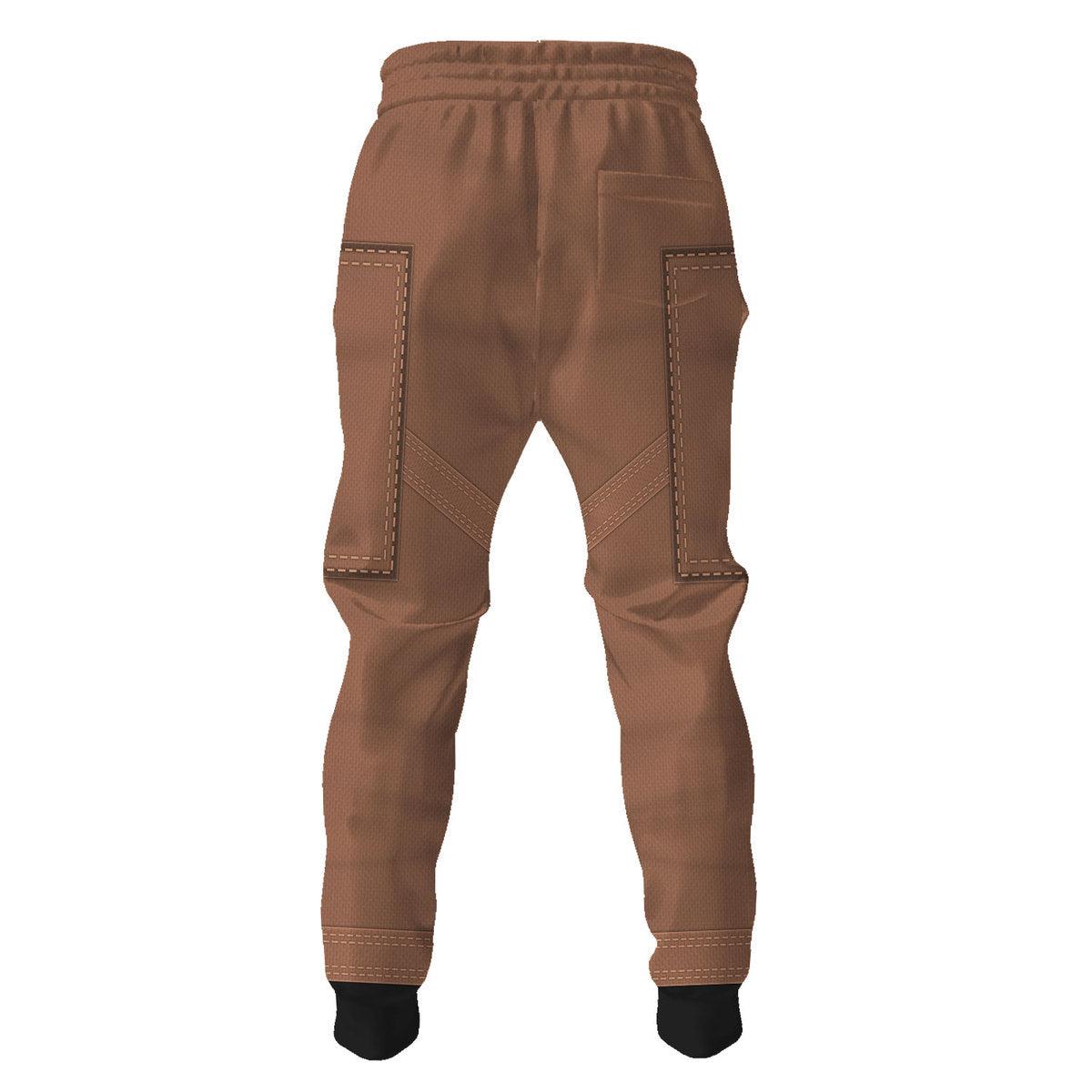 OodieGang The Real Ghostbusters Brown Costume Hoodie Sweatshirt T-Shirt Sweatpants - OodieGang.com