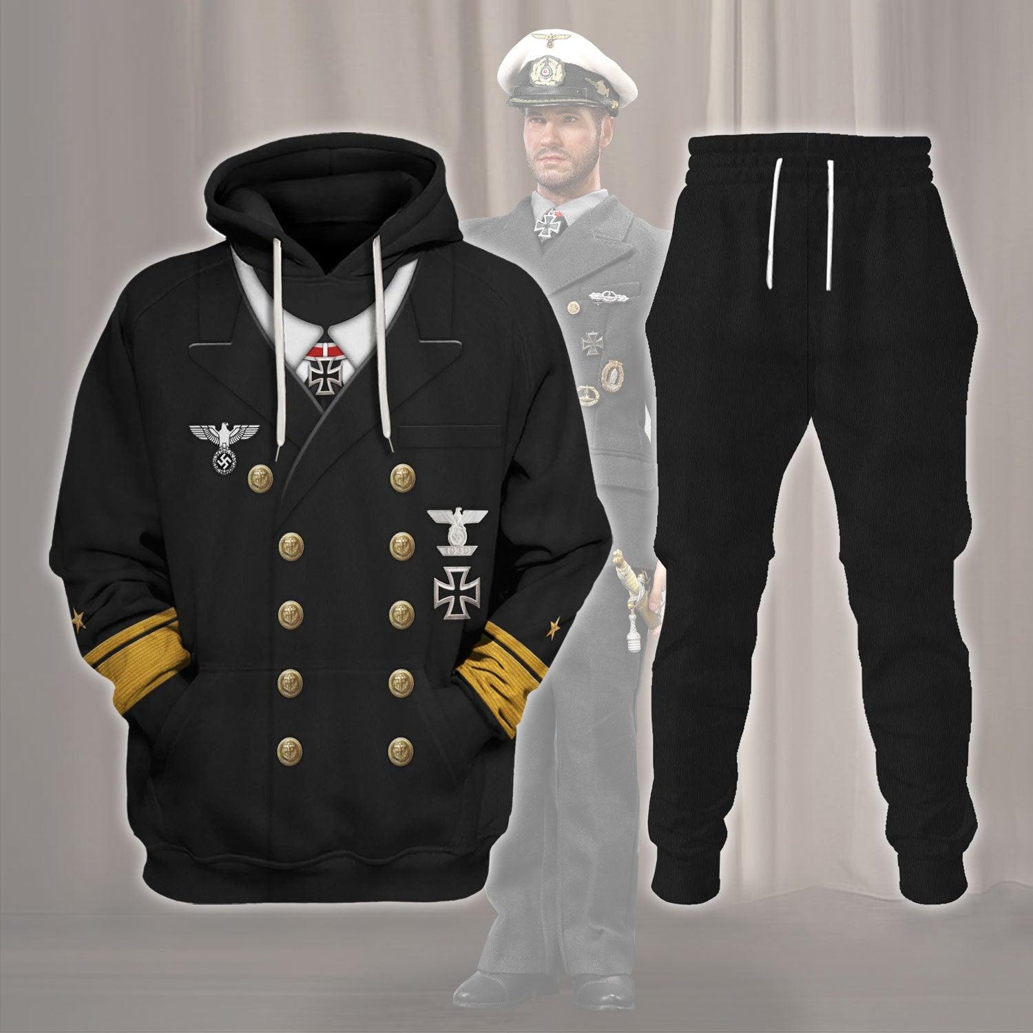 Gearhomie Theodor Krancke - Navy Group West - The Kriegsmarine Costume Hoodie Sweatshirt T-Shirt Tracksuit - Gearhomie.com