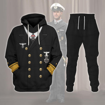 Gearhomie Theodor Krancke - Navy Group West - The Kriegsmarine Costume Hoodie Sweatshirt T-Shirt Tracksuit - Gearhomie.com