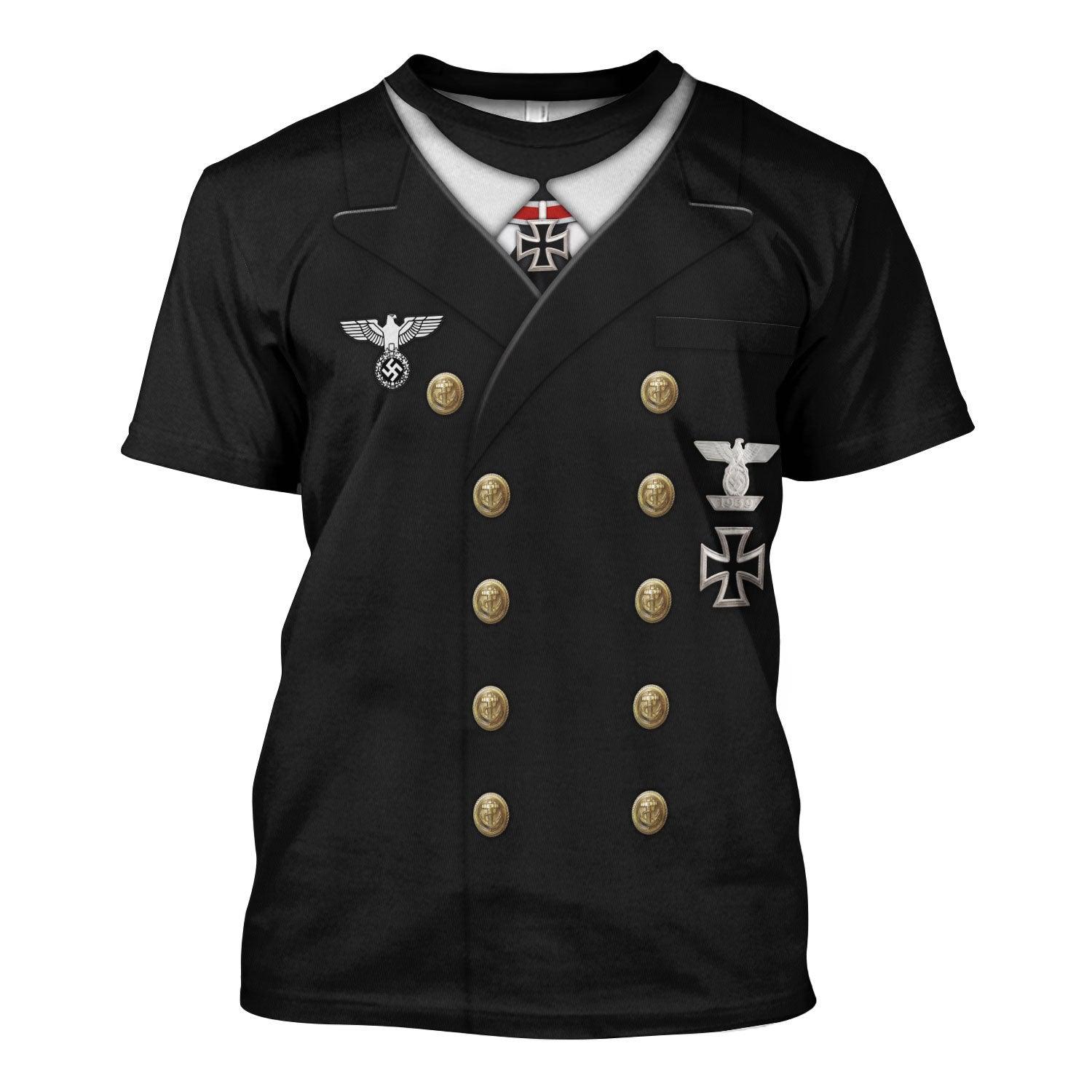 Gearhomie Theodor Krancke - Navy Group West - The Kriegsmarine Costume Hoodie Sweatshirt T-Shirt Tracksuit - Gearhomie.com
