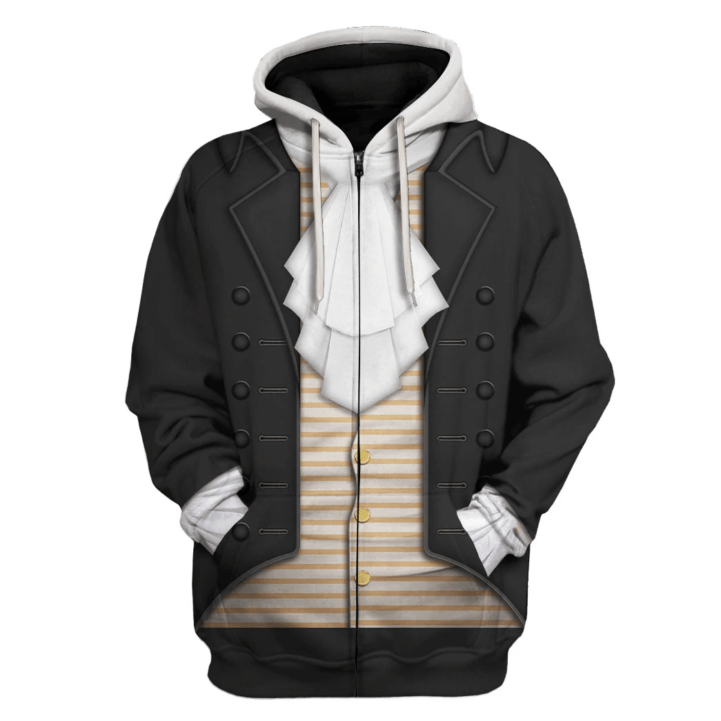 Gearhomie U.S. President Thomas Jefferson Costume Hoodie Sweatshirt T-Shirt Tracksuit - Gearhomie.com