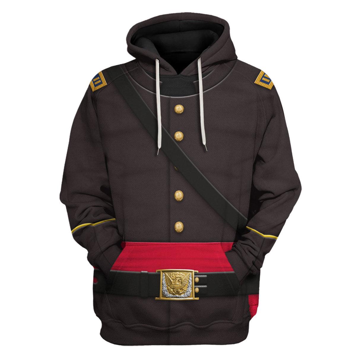 Gearhomie Union Army- Captain Of Infantry Uniform All Over Print Hoodie Sweatshirt T-Shirt Tracksuit - Gearhomie.com