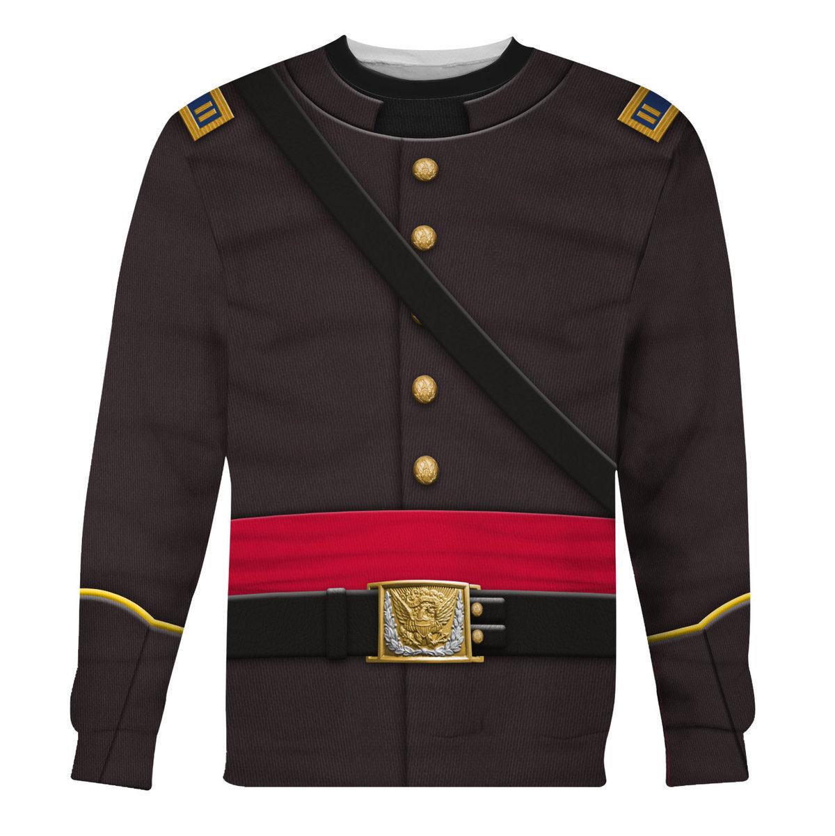 Gearhomie Union Army- Captain Of Infantry Uniform All Over Print Hoodie Sweatshirt T-Shirt Tracksuit - Gearhomie.com
