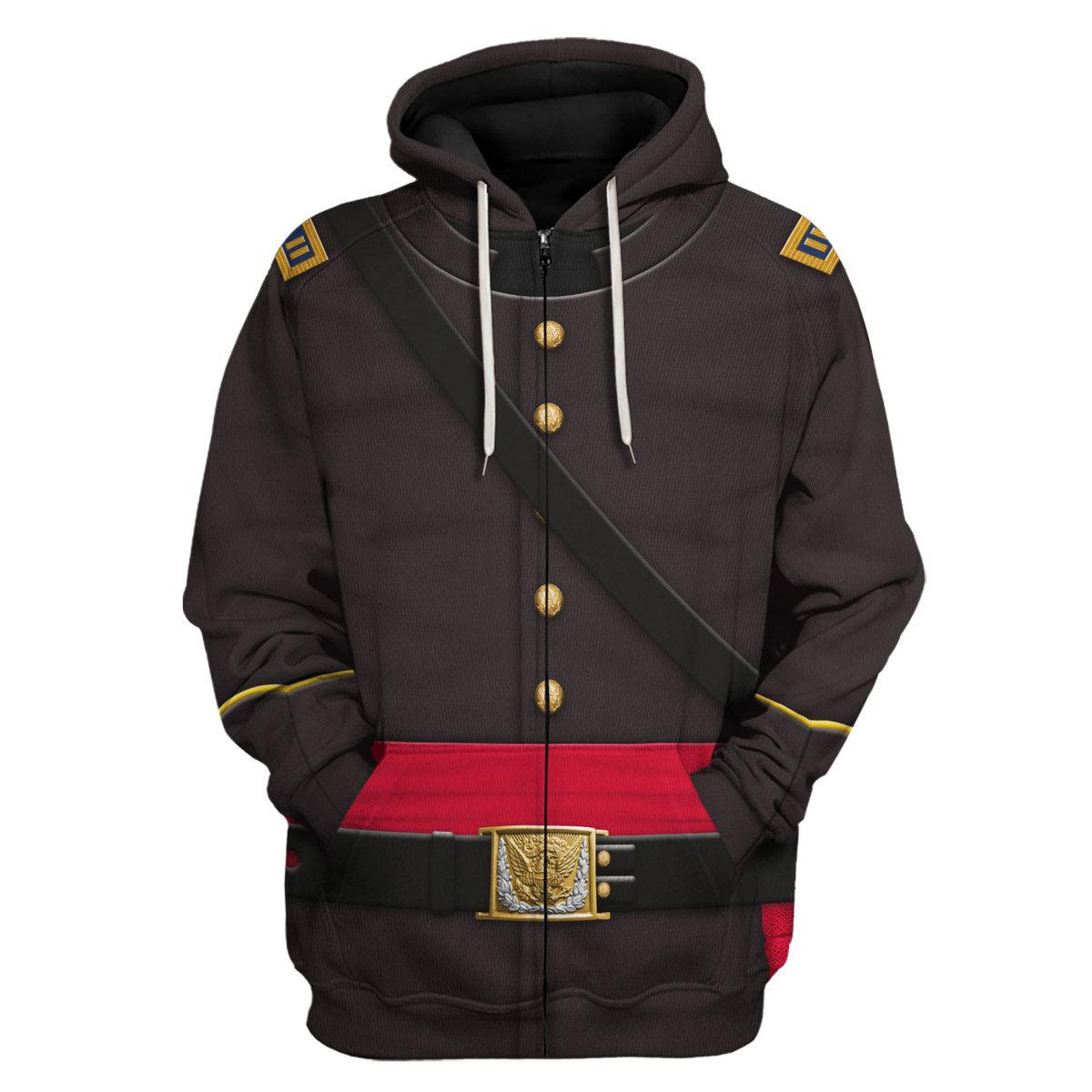 Gearhomie Union Army- Captain Of Infantry Uniform All Over Print Hoodie Sweatshirt T-Shirt Tracksuit - Gearhomie.com