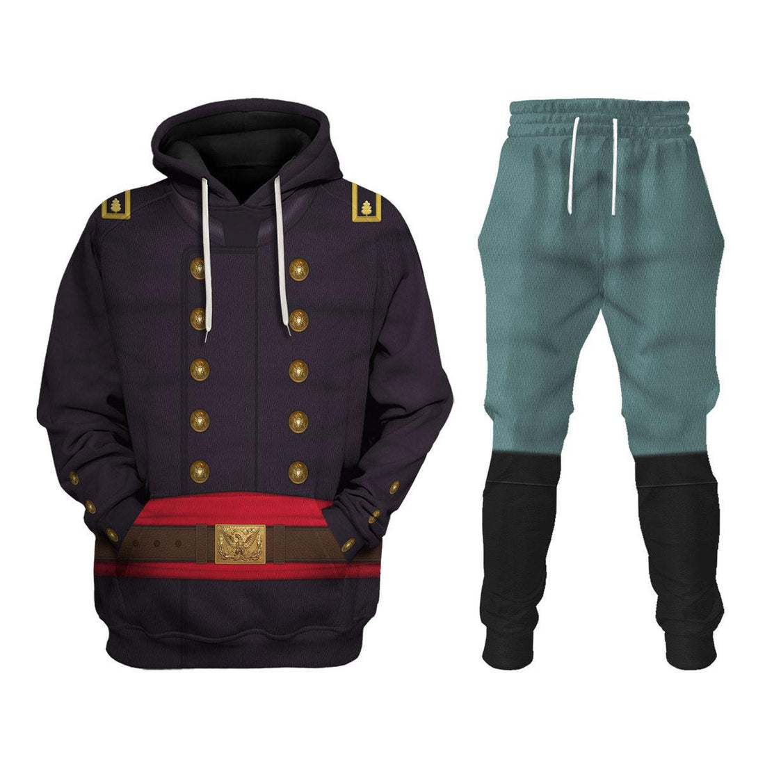 Gearhomie Union Army- Major- Infantry Uniform All Over Print Hoodie Sweatshirt T-Shirt Tracksuit - Gearhomie.com