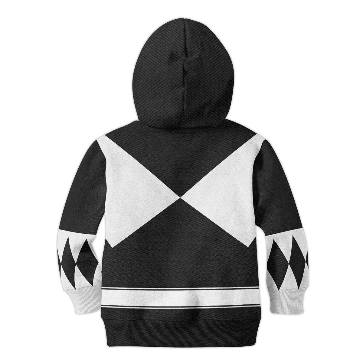 Gearhomie Unisex Kid Tops Black Ranger Mighty Morphin Kid 3D Apparel - Gearhomie.com