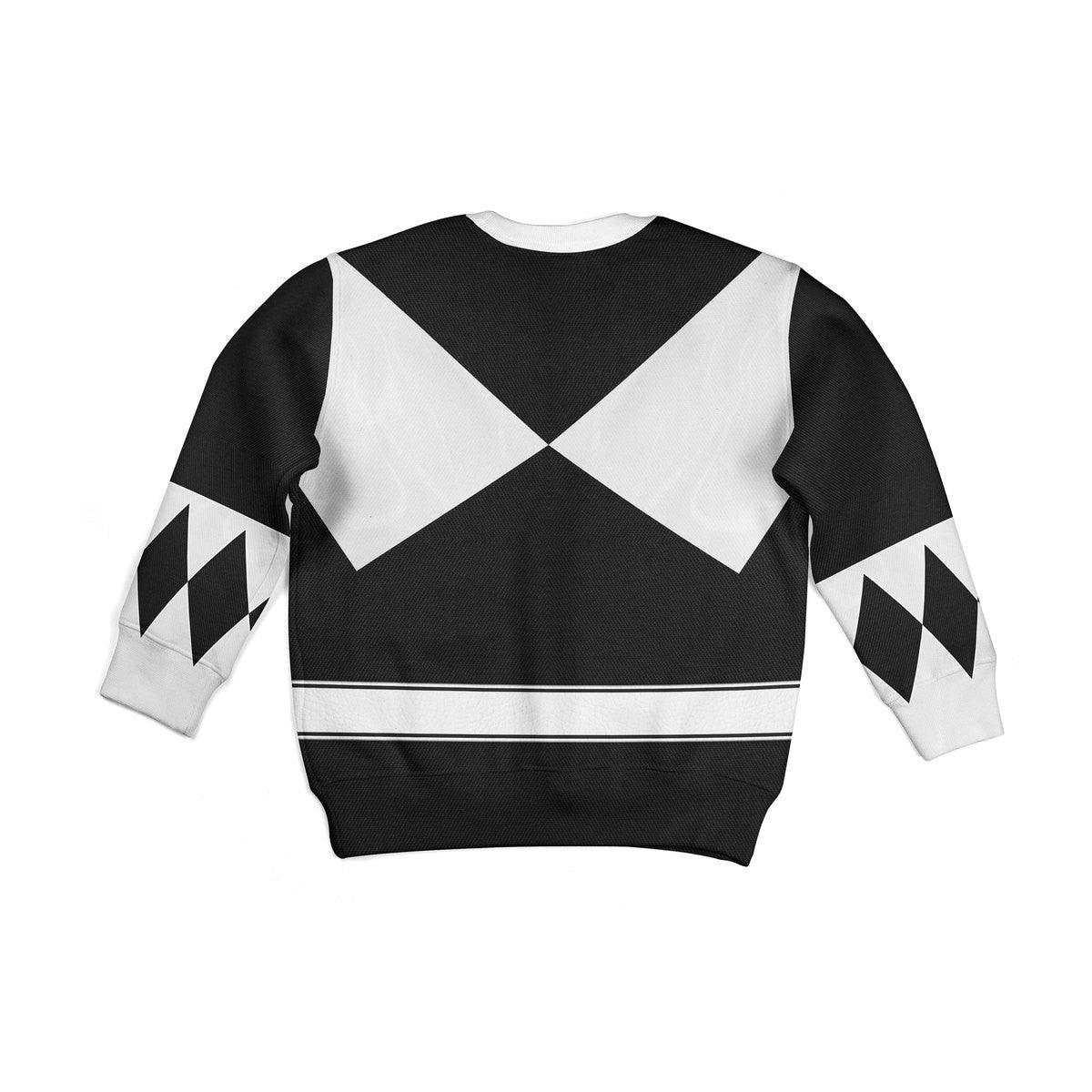 Gearhomie Unisex Kid Tops Black Ranger Mighty Morphin Kid 3D Apparel - Gearhomie.com