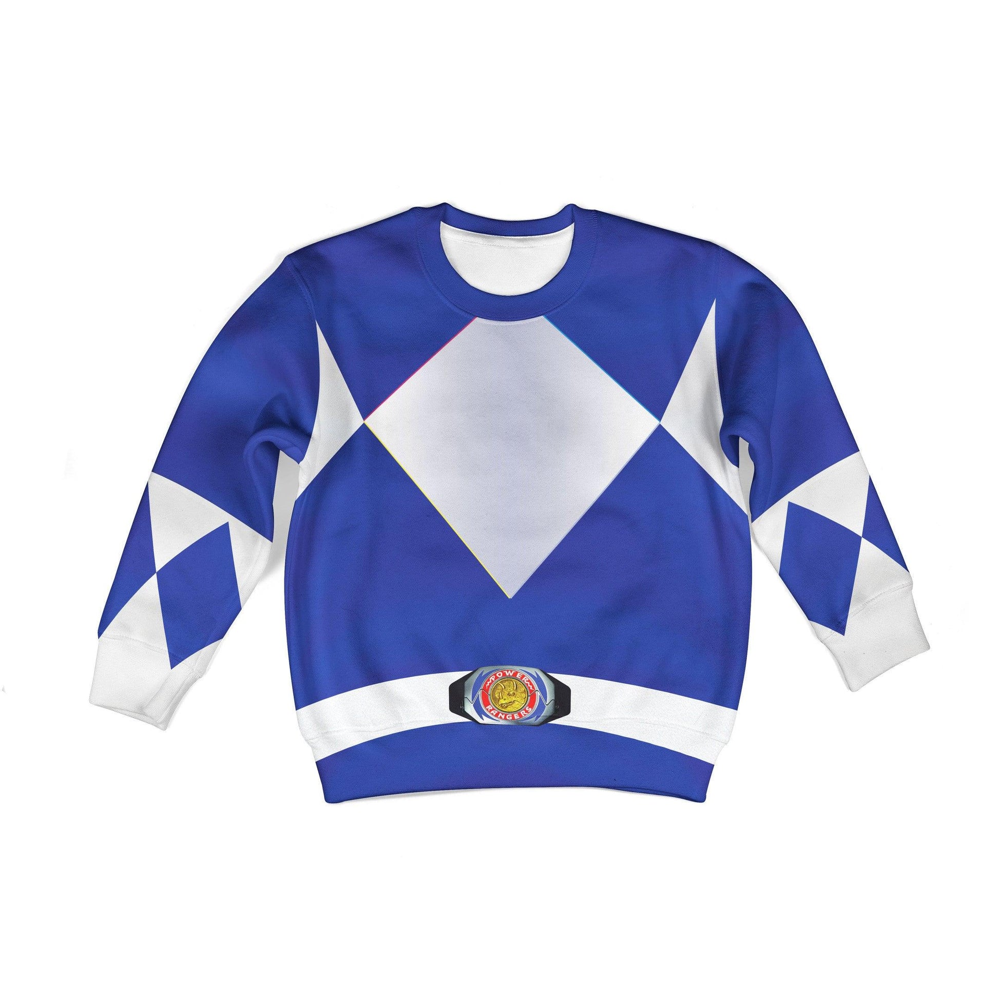 Gearhomie Unisex Kid Tops Blue Power Ranger 3D Apparel - Gearhomie.com