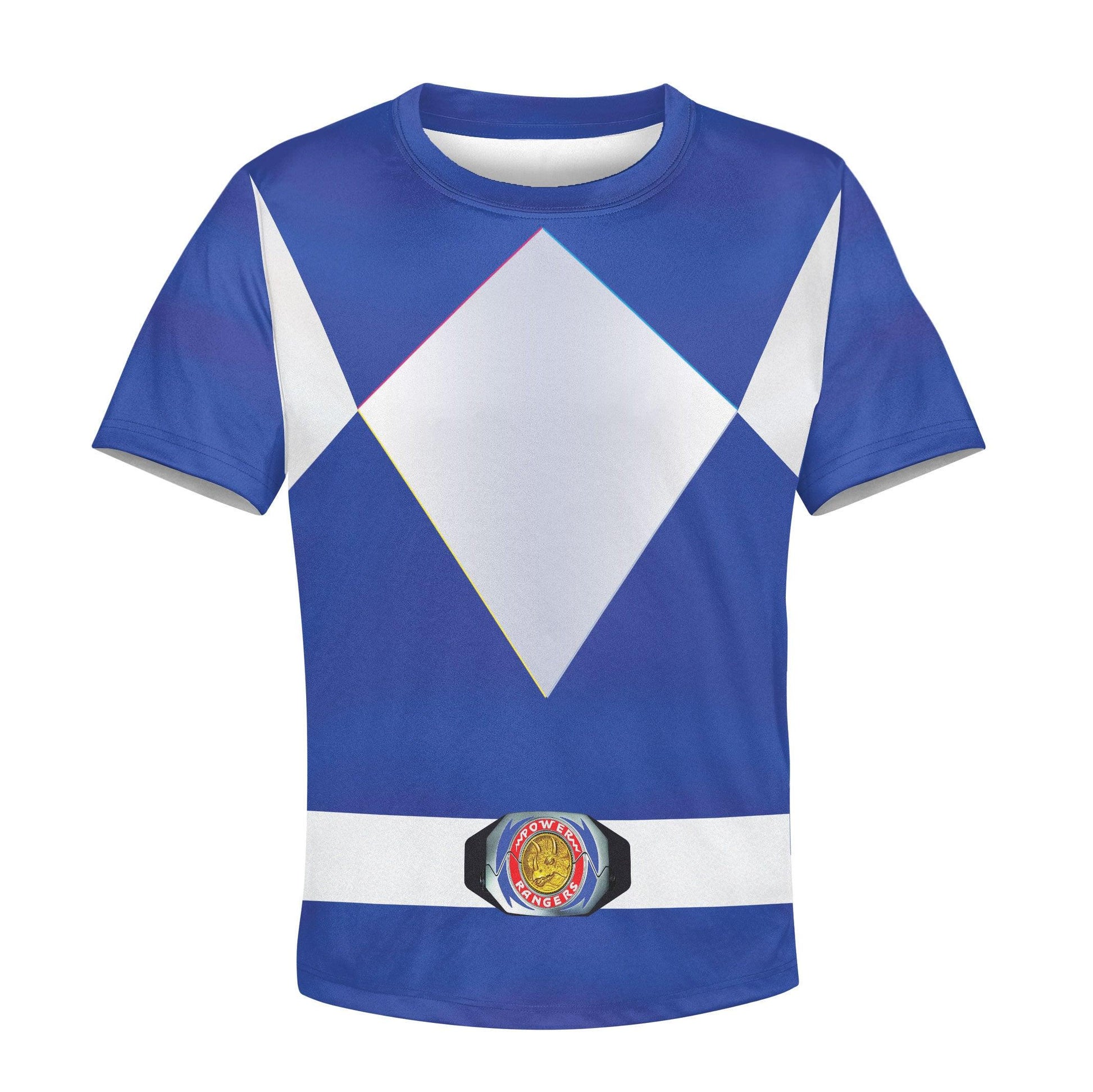 Gearhomie Unisex Kid Tops Blue Power Ranger 3D Apparel - Gearhomie.com