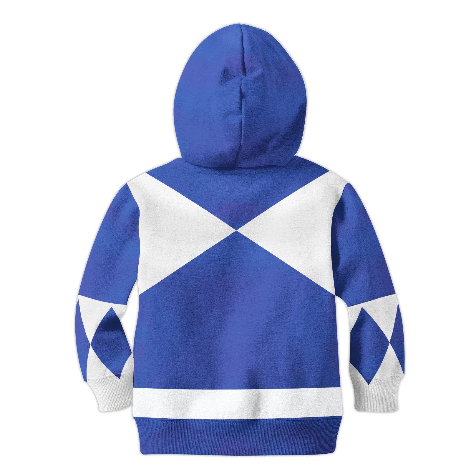 Gearhomie Unisex Kid Tops Blue Power Ranger 3D Apparel - Gearhomie.com
