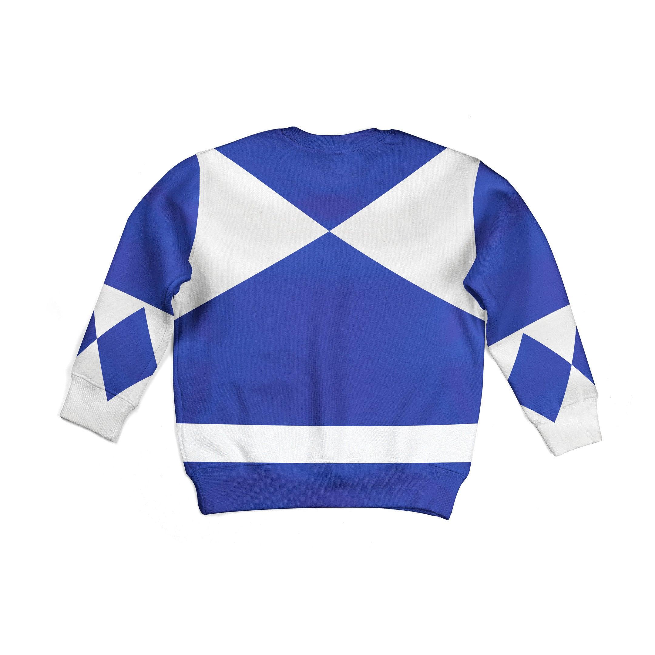 Gearhomie Unisex Kid Tops Blue Power Ranger 3D Apparel - Gearhomie.com