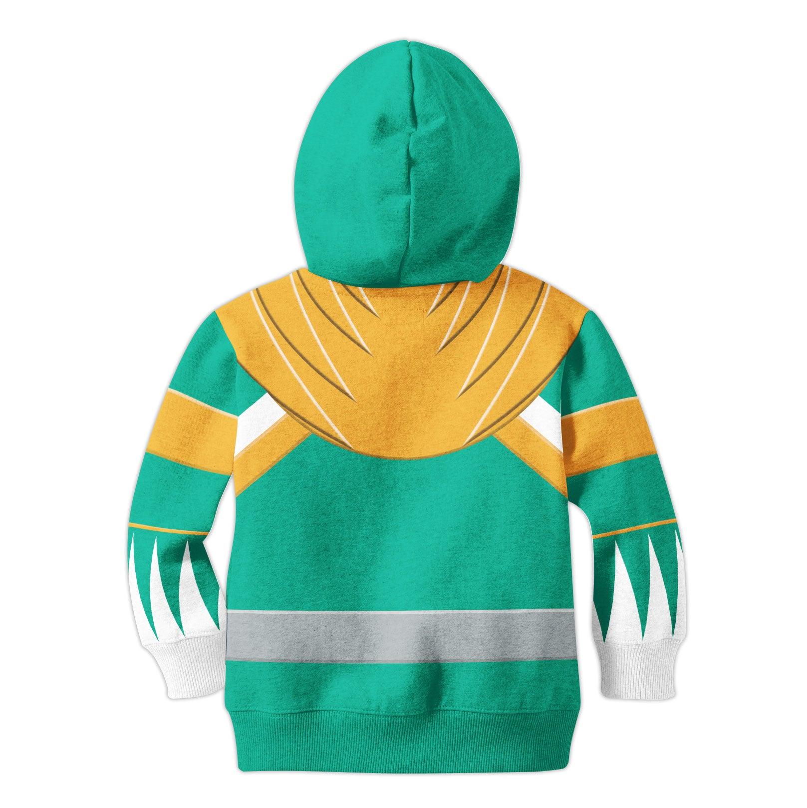 Gearhomie Unisex Kid Tops Green Power Ranger 3D Apparel - Gearhomie.com