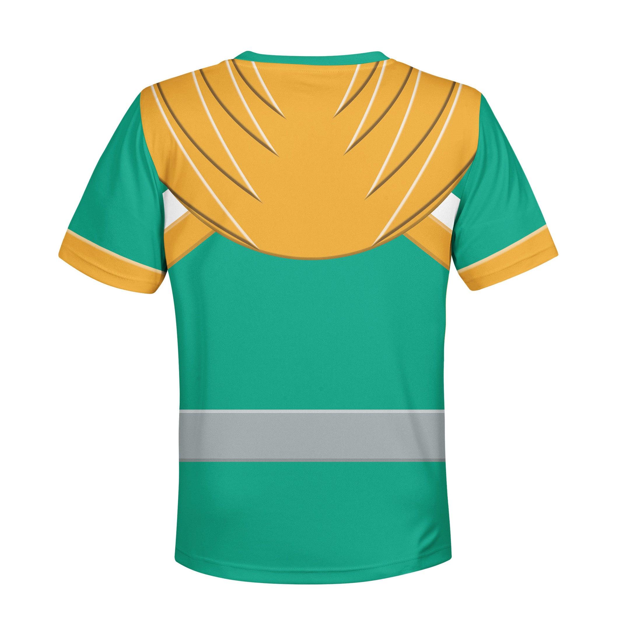Gearhomie Unisex Kid Tops Green Power Ranger 3D Apparel - Gearhomie.com