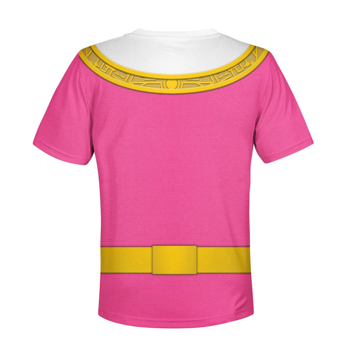 Gearhomie Unisex Kid Tops Pink Power Rangers Zeo Kid 3D Apparel - Gearhomie.com